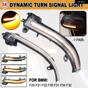 BMW LED サイド ウイング バックミラー インジケーター ウインカーリピーター ダイナミックウィンカー ライト F20 F21 F22 F30 E84 1 2 3 4シリーズ X1