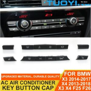 BMW 11 キーマットブラック ダッシュボード AC エアコン 換気気候 ボタン スパンコール交換 トリム X3 X4 F25 F26 2013-2018