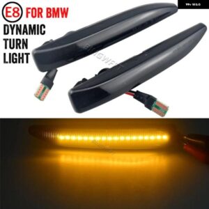 BMW 2個 7シリーズ E65 E66 E67 E68 2002 - 2008 流れる LED サイド マーカーライト ダイナミックウィンカー ライトサイドリピーターランプ