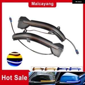BMW 2個 LED ダイナミックウィンカー ウインカーサイドバックミラー インジケータライト 5 6 7シリーズ F10 F11 F07 F06 F12 F13 F01 F02
