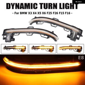 BMW LED ダイナミックウィンカー ライト流水ウインカーフラッシュライト X3 F25 X4 F26 X5 F15 X6 F16 2014-2018
