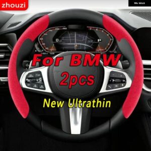BMW ステアリング ホイール カバー ブラック スエード レザー E46 E90 E34 E36 E60 E39 E70 F10 F20 F30 X5 X6 X1 ステアリング ホイール カバー