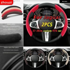 ジャガー ステアリング ホイール カバー ブラック スエード レザー E-PACE F-PACE F-TYPE XFL ステアリング ホイール カ
