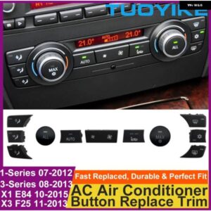 BMW ダッシュボード エアコン AC キー ボタン ロータリーノブキャップリペアキット 1 3 X1 X3 E81 E82 E87 E88 E90 E91 E92 E93 E84 F25