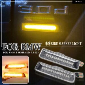 BMW ウィンカーライト サイドマーカー フェンダー シーケンシャルランプ ウインカー E36 M3 フェイスリフト 1997-1999 X5 E53 1999-2006