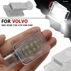 ボルボ 2X ホワイト LED 足元 グローブ ボックス コンパートメントランプ S60 V60 XC60 C30 C70 V50 S40 30722729 2459993 1286346