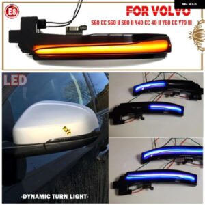 ボルボ ペア LED ダイナミックサイドミラー インジケーター ライト ウィンカーライト S60 CC S60 II S80 II V40 CC 40 II V60 V60 CC V70 III