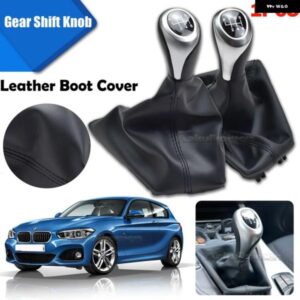 BMW 6スピード シフト ノブギアノブレザー ブーツ F20 F21 2011-2016 カー スタイリング