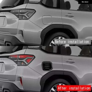 スバル 燃料タンクカバー トリム ガスキャップ装飾 フォレスター 2025 車 外装 アクセサリー 黒