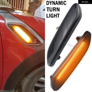 BMW MINI R60 R61 COUNTRYMAN PACEMAN 2012-2017 ダイナミック LED サイドマーカー インジケーター ランプ ウィンカー フェンダーライト