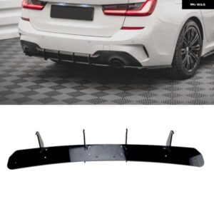 BMW リア バンパー ディフューザー リップ 3シリーズ G20 320I 325I 330I 2019-2022 M スポーツモデル ブーツ スプリッター スポイラー プレート ブラケット