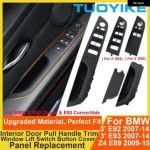 BMW LHD 車内インナードアプルハンドル アームレスト トリム ウィンドウリフトスイッチ ボタン カバー パネル 3 E92 E93 Z4 E89 2007-2014