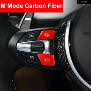 BMW カーボン ステアリングホイール M M1 M2 モード ボタン スイッチカバー M3 M4 M5 M6 X5M X6M F80 F10 F06 F15 F16 E90 E92 E93 M3