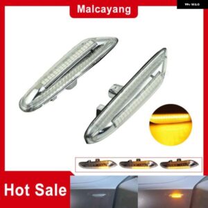 BMW E46 3シリーズ E60/E61 5 E90/E91 E82/E88 サルーン/エステート E84 サイド マーカーライト ダイナミック LED 流れるフェンダーランプ