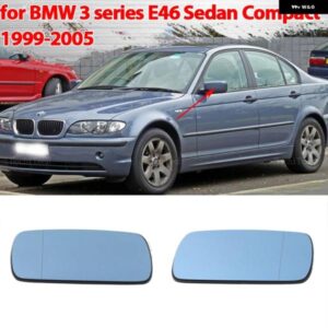 BMW 加熱サイドミラー ガラス レンズドア ウイング リアビューミラー ガラス 3シリーズ E46 セダンコンパクト 1999-2005 ドライバー 助手席
