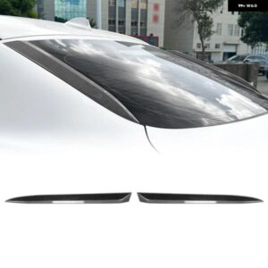 BMW リアウィンドウサイド スポイラー リップ ウイング トリム X6 F16 2015-2019 カーボンルック/グロスブラックテール フロントガラス シェード 装飾