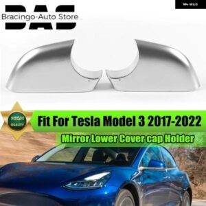 テスラ サイドドア ウイング バックミラー アンダーカバー ホルダー モデル3 2017-21 22 クローム 2287.3005 2287.30