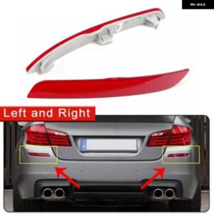 BMW 1ペア リア バンパー リフレクター トリム プレート 5シリーズ F10 F18 2010-2013 63147203237 63147203238 リフレクター ライトストリップ