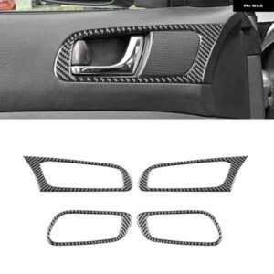 スバル カーボン レガシィ/アウトバック 2005-2009 車インナードアハンドル パネル トリム カバー インテリア アクセサリー