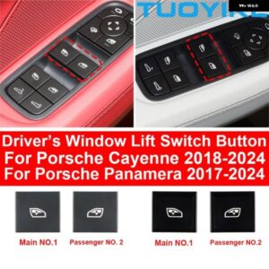 ポルシェ インテリア マスタードライバー助手席ウィンドウリフト プッシュ スイッチ ボタン トリム レギュレーター交換 カイエン パナメーラ 201
