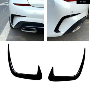 BMW リア バンパー サイド エアベント トリム 3シリーズ G20 G28 2019-2023+ 318I 320I 330I M スポーツ ブーツ スポイラー スプリッター カナード カバー