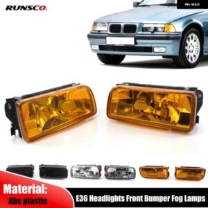 BMW ヘッドライト フォグライト 3シリーズ E36 318 320 323 325 328I 1992-1998 フロント バンパー フォグランプ H1 ベー スバル ブ無