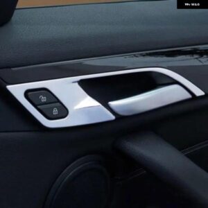 BMW ステンレス 車インナードアハンドル カバードアボウル トリム ステッカー X1 F48 2016-2021 LHD インテリア アクセサリー