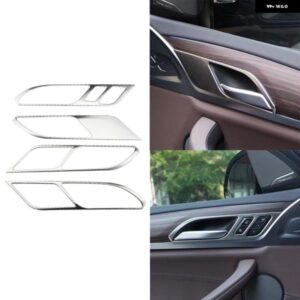 BMW ステンレス インテリアドアハンドル フレーム 装飾カバー トリム ステッカー X3 G01 X4 G02 2018 - 2022 LHD アクセサリー