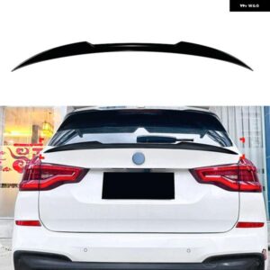 BMW X3 G01 LCI M スポーツ 2018-2024 リアセンター スポイラー ウイン グリップ カーボンルック/グロスブラックテール トランク リッドミドルスプリッター