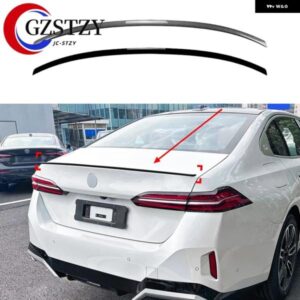 BMW 5シリーズ G60 I5 2024+ 520I 525I 528I 530I 535I MP スタイル カーボン 黒リア トランク リッド車 スポイラー ウィングチューニング
