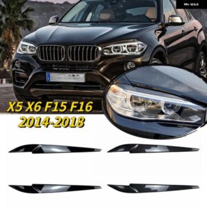 BMW 2個 ヘッドライト 眉 X5 X6 F15 F16 2014-2018 プラスチック ヘッドランプ 装飾 アクセサリー