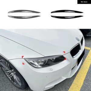 BMW 3シリーズ E90 E92 E93 M3 2005-2008 ヘッドライト アイブロウ トリム ヘッドランプ フロント ヘッドランプ ライトカバー 眉 ステッカー