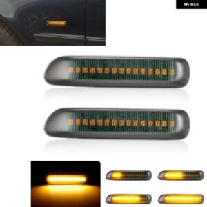 BMW 3シリーズ E46 1998-2003 ダイナミック LED ウィンカーライト サイドマーカーシーケンシャルランプ車 外装 フェンダー インジケーター 温球