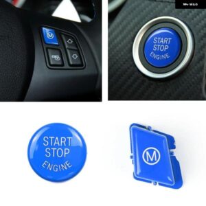 BMW ステアリングホイール エンジン スタートストップ + M モード スイッチキー ボタン カバー キャップ 3シリーズ M3 E90 E91 2007-2013 M スポーツ