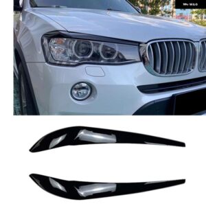 BMW ヘッドライト アイブロウ トリム X3 F25 X4 F26 2014-16 フロント ヘッドランプ ヘッドライト ランプカバー 眉 ステッカー 蓋
