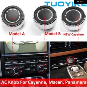 ポルシェ 中央 コンソール AC エアコン CD ボリューム コントロール ノブスイッチ ボタン トリム マカン カイエン パナメーラ 2010-2