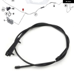 BMW エンジン フード ボンネット ロックフロントリリース ケーブル ワイヤー ミニ PACEMAN R61 2011-2015 COUNTRYMAN R60 2009-2016 51239801597