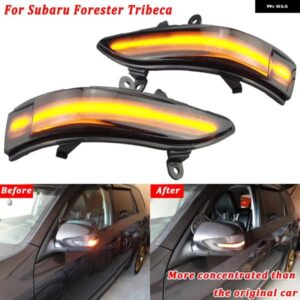 スバル ペアサイドミラー ウインカーインジケータ トライベッカ 2007-2014 車 LED ダイナミックウィンカー ライト フォレスター