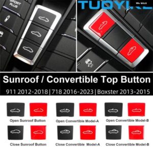 ポルシェ インテリア サンルーフ 天窓 コンバーチブル トップ プッシュ スイッチ オン オフ ボタン コントロール トリム クーペ 911 718