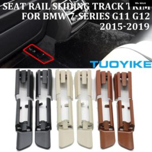 BMW LHD RHD 車左右シートレール スライディング トラック ブラック カバー トリム 交換用 トリュフ オイスター 7シリーズ G11 G12 2015-2019