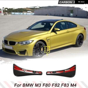 カーボン カーフェンダーフレア マッドガード BMW 3 4シリーズ F80 M3 F82 F83 M4 2014-2019 カーレーシングフロント スプラッシュガード フェンダー