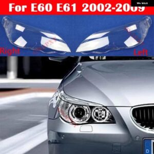 BMW 5シリーズ E60 E61 530I 523 525 2002-2009 レンズ ケース クリアランプシェード ヘッドライト カバー カーライト ランプシェル ヘッドランプ