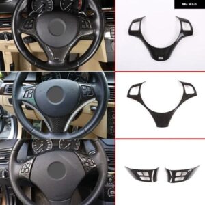BMW 1シリーズ 3シリーズ E87 E90 E92 2004-2012 車用 ステアリングホイール 装飾 カバー トリム フレーム ステッカー カーアクセサリー