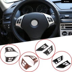 2個 BMW X1 E84 2010-2013 BMW E90 E92 3シリーズ 2005-2012 ABSクロームカー ステアリングホイール ボタン フレーム アクセサリー