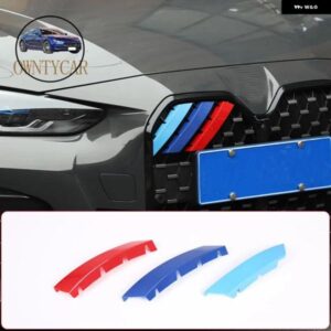 BMW 4シリーズ G22 G26 2020-2022 カー スタイリング ABS フロント グリル デコレーションストリップ トリム カーアクセサリー