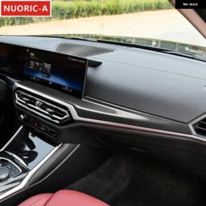 カーボンカラーセンター コンソール ダッシュボード パネル 装飾 カバー トリム BMW 3シリーズG20 G28 2023 LHDカー スタイリング インテリア