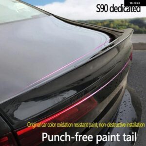 VOLVO S90 2016-2022 カースポイラー ABS カー スタイリング ウィング DIY カーアクセサリー リア トランク スポイラー VOLVO