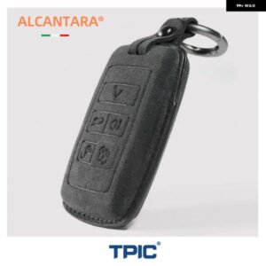 アルカンターラ製車用リモートキーケースカバー ランドローバー レンジローバー ディスカバー スポーツ イヴォーク フリーランダー ヴェラール ディスカバリ