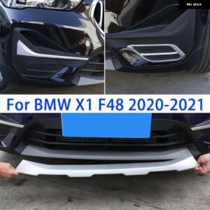 ABSクローム バンパー ガードプレートフロント フォグランプ グリル デコレーション フレーム 外装 カスタム アクセサリー BMW X1 F48 2020-2021
