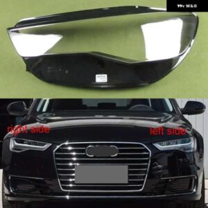 アウディ クリアランプシェードヘッドランプカバー レンズ ヘッドライト ランプシェルプレキシガラス A6 A6L C7 2016 2017 2018